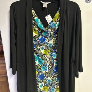 Christopher banks top w attached cardigan M